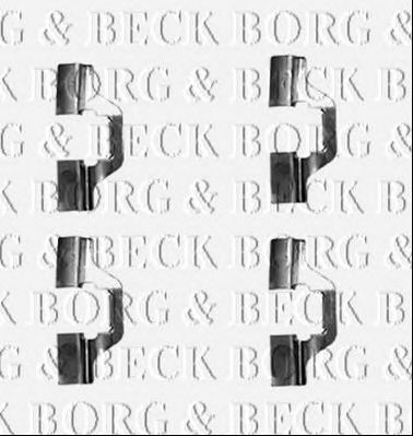 BORG & BECK bbk1255 -  Комплектующие, колодки дискового тормоза